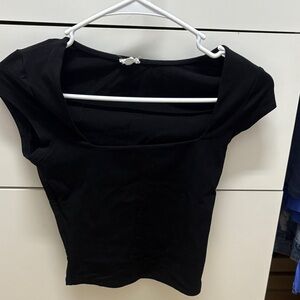 Garage Black Crop Top